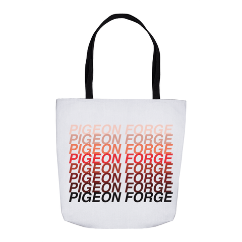Pigeon Forge Red Ombre Tote Bag