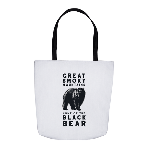 Smoky Mountain Black Bear Tote Bag