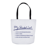 Smokies Bucket List Tote Bag