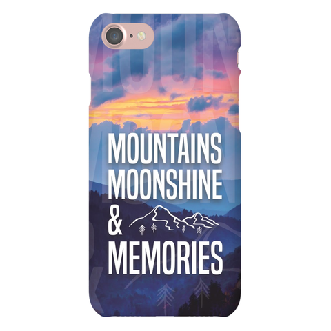 Mountains, Moonshine & Memories Phone Case