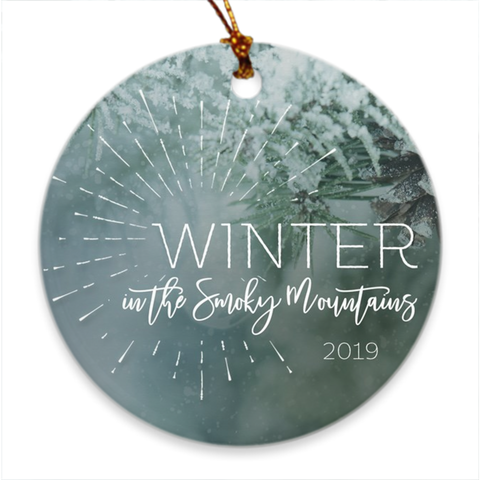 Snowy Winter in the Smoky Mountains Ornament