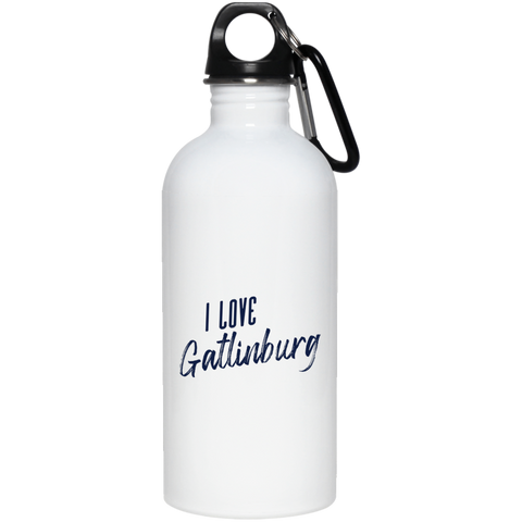I Love Gatlinburg - 20 oz. Stainless Steel Water Bottle