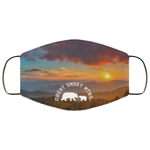 Great Smoky Mountains Bear Arch - Adult Face Mask