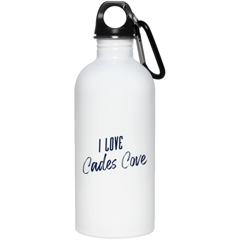 I Love Cades Cove - 20 oz. Stainless Steel Water Bottle