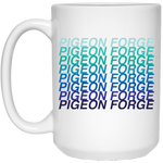 Pigeon Forge Blue Ombre - White Mug