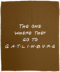 The One Where They Go to Gatlinburg (White) - Plush Fleece Blanket (50x60)