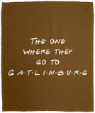 The One Where They Go to Gatlinburg (White) - Plush Fleece Blanket (50x60)