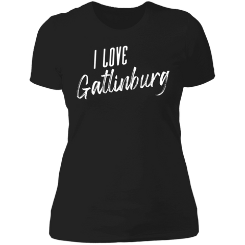 I Love Gatlinburg (White) - Women's Tee