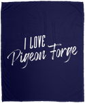 I Love Pigeon Forge (White) - Plush Fleece Blanket (50x60)