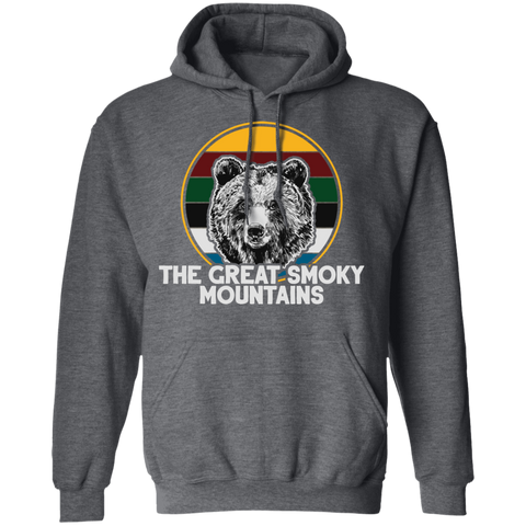 Great Smoky Mountains Bear (White) - Pullover Hoodie