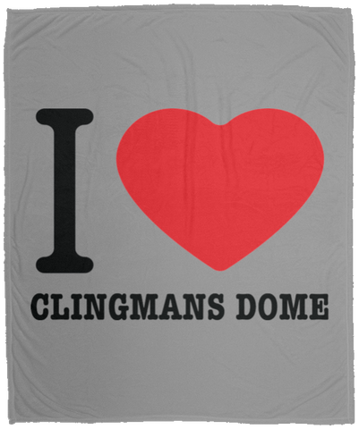 Love Clingmans Dome - Plush Fleece Blanket (50x60)