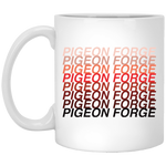 Pigeon Forge Red Ombre - White Mug