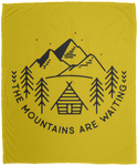 The Mountains are Waiting - Plush Fleece Blanket