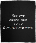 The One Where They Go to Gatlinburg (White) - Plush Fleece Blanket (50x60)