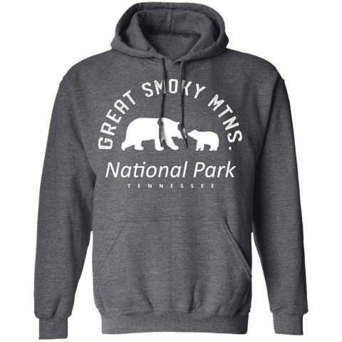 Great Smoky Mtns (White) - Pullover Hoodie