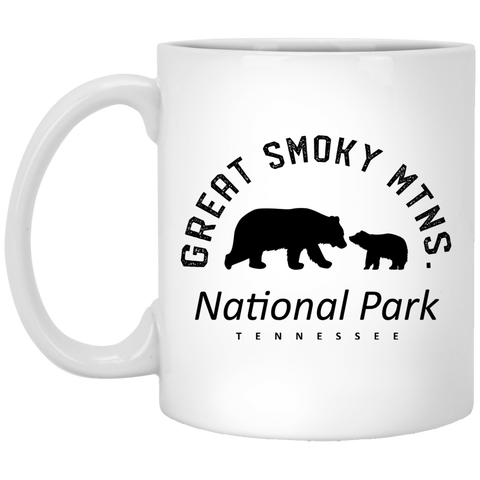 Great Smoky Mtns - White Mug
