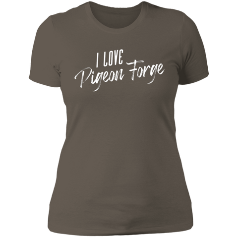 I Love Pigeon Forge (White) - Women's Tee