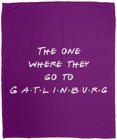 The One Where They Go to Gatlinburg (White) - Plush Fleece Blanket (50x60)