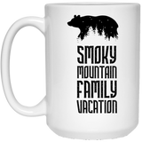 Smoky Mountain Family Vacation Bear - White Mug