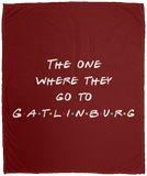 The One Where They Go to Gatlinburg (White) - Plush Fleece Blanket (50x60)