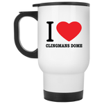 Love Clingmans Dome - 14 oz. White Travel Mug