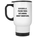 City Names - 14 oz. White Travel Mug