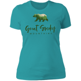 Great Smoky Mountains Green - Women's Tee