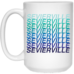 Sevierville Blue Ombre - White Mug