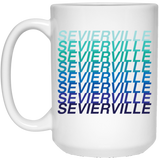 Sevierville Blue Ombre - White Mug