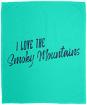 I Love the Smoky Mountains (Blue) - Plush Fleece Blanket (50x60)