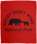 Great Smoky Mtns - Plush Fleece Blanket (50x60)