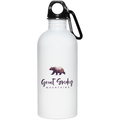 Great Smoky Mountains Purple - 20 oz. Stainless Steel Water Bottle