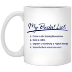 Smokies Bucket List - White Mug