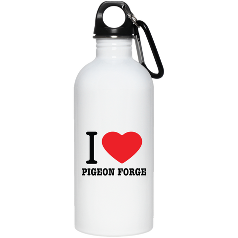 Love Pigeon Forge - 20 oz. Stainless Steel Water Bottle