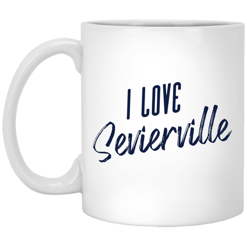 I Love Sevierville - White Mug