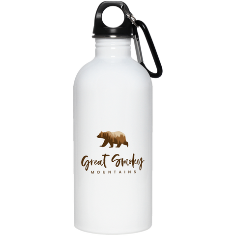Great Smoky Mountains Brown - 20 oz. Stainless Steel Water Bottle