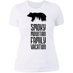 Smoky Mountain Family Vacation Bear - Women's Tee