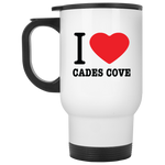 Love Cades Cove - 14 oz. White Travel Mug