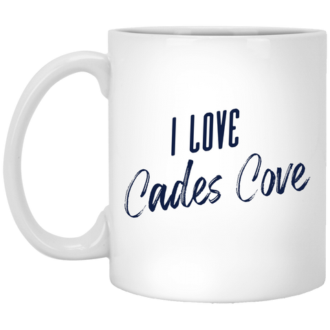 I Love Cades Cove - White Mug
