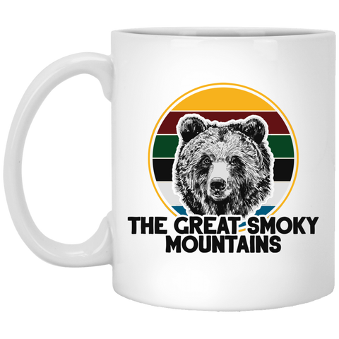Great Smoky Mountains Bear - White Mug