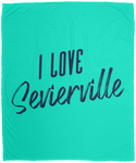 I Love Sevierville (Blue) - Plush Fleece Blanket (50x60)