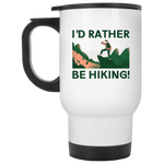 I'd Rather Be Hiking - 14 oz. White Travel Mug