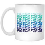 Pigeon Forge Blue Ombre - White Mug