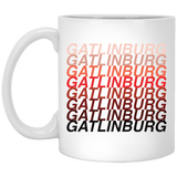 Gatlinburg Red Ombre - White Mug