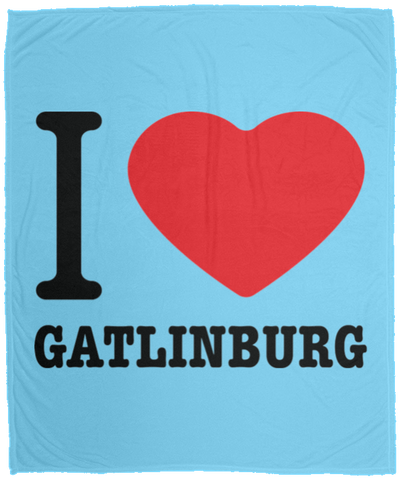 Love Gatlinburg - Plush Fleece Blanket (50x60)