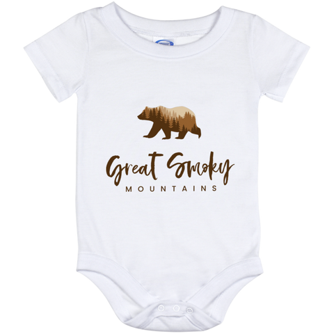 Great Smoky Mountains Brown - Baby Onesie