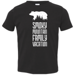 Smoky Mountain Family Vacation Bear (White) - Toddler T-Shirt