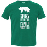 Smoky Mountain Family Vacation Bear (White) - Toddler T-Shirt