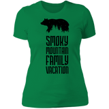 Smoky Mountain Family Vacation Bear - Women's Tee