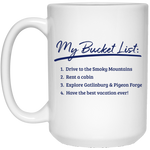 Smokies Bucket List - White Mug